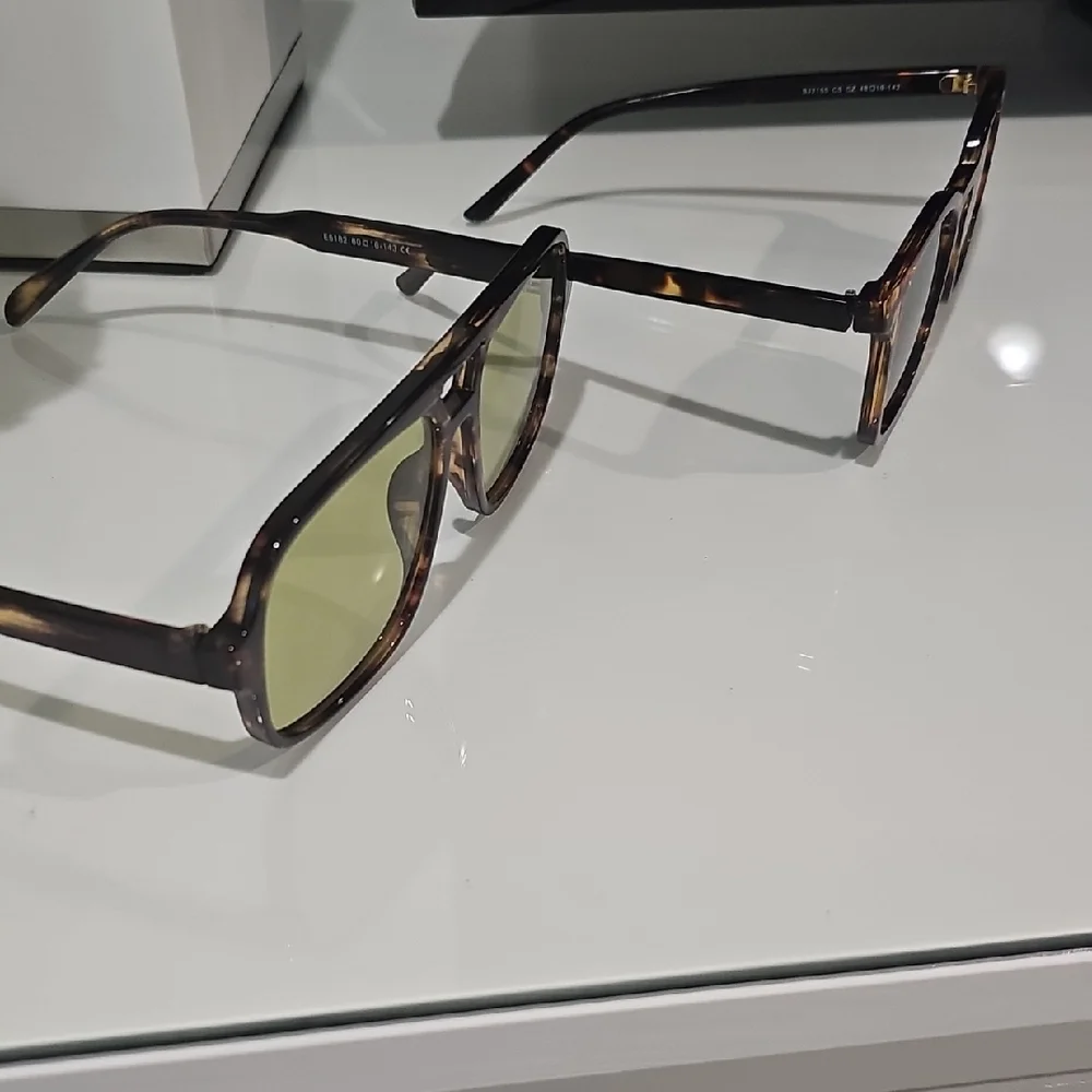 Two Pairs - Tortoise Shell Sunglasses - Light Green and Dark Green - Picture 2 of 3